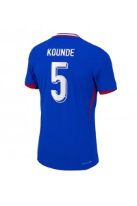 Frankrijk Jules Kounde #5 Voetbaltruitje Thuis tenue EK 2024 Korte Mouw